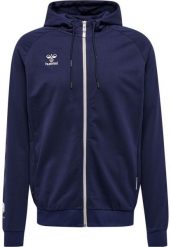 Bawełniana bluza z kapturem zapinana na zamek Hummel Move Grid. Niebieskie bluzy z kapturem Hummel, xl, bez wzorów, z bawełny, z kapturem. Za 261.80 zł.