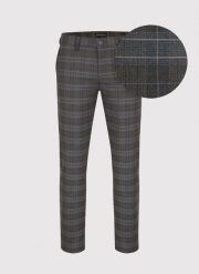 PAKO LORENTE – Casualowe męskie spodnie w kratę P22WF-WX-002-G-0. Spodnie materiałowe Pako Lorente, na co dzień, l, bez wzorów, z elastanu, casualowe. Za 129.99 zł.