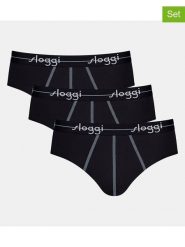 Sloggi Slipy (3 pary) "Start Midi" w kolorze czarnym rozmiar: S. Czarne slipki Sloggi, s, bez wzorów. Za 48.45 zł.