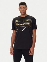 Plein Sport T-Shirt FAEC MTK8373 STE001N Czarny Loose Fit. Czarne t-shirty sportowe Plein Sport, bez wzorów, z bawełny, bez ramiączek. Za 269.99 zł.