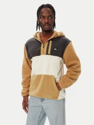Quiksilver Polar EQYPF03073 Beżowy Comfort Fit. Brązowe bluzy z polaru Quiksilver, m, bez wzorów, z polaru, bez kaptura. Za 389.99 zł.