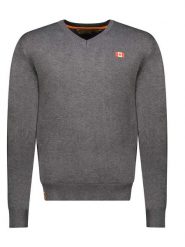 Canadian Peak Sweter "Felineak" w kolorze szarym rozmiar: L. Szare swetry nierozpinane Canadian Peak, l, bez wzorów, ze splotem, bez kołnierzyka, bez ramiączek. Za 143.22 zł.