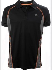 Peak Mountain Funkcyjna koszulka polo w kolorze czarnym rozmiar: XXL. Czarne koszulki polo Peak Mountain, xxl, bez wzorów, z materiału, bez kołnierzyka, bez ramiączek, outdoorowe. Za 81.45 zł.