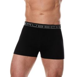 Bokserki bawełniane classic męskie Brubeck Comfort Cotton. Czarne bokserki Brubeck, m, bez wzorów, z bawełny. Za 41.99 zł.