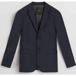 Marynarka slim fit - Granatowy. Garnitury marki Reserved. Za 399.99 zł.
