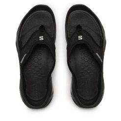 Japonki Salomon. Czarne japonki Salomon, bez wzorów. Za 219.99 zł.