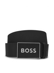 Boss Pasek Męski Icon-S1 Sz40 50471333 Czarny. Czarne paski Boss, bez wzorów, ze skóry. Za 299.99 zł.