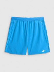 4F Spodenki do biegania szybkoschnące męskie - niebieskie XL. Niebieskie szorty 4F, m, bez wzorów, z materiału. Za 169.99 zł.
