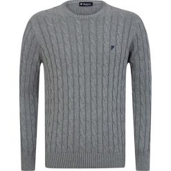 Sweter w kolorze szarym. Szare swetry nierozpinane Denim Culture, l, bez wzorów, z bawełny, bez kołnierzyka, bez ramiączek. W wyprzedaży za 159.95 zł.
