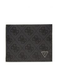 Guess Mały Portfel Męski SMVELE LEA20 Czarny. Czarne portfele Guess, z aplikacjami, ze skóry. Za 289.99 zł.