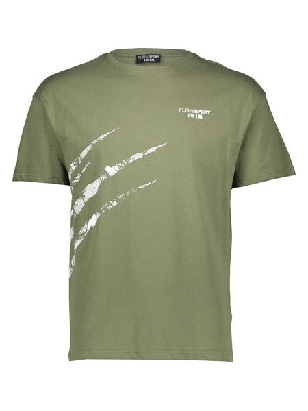 Plein Sport Koszulka w kolorze khaki rozmiar: XL. Brązowe bezrękawniki Plein Sport, bez wzorów, z bawełny, bez ramiączek. Za 76.39 zł.