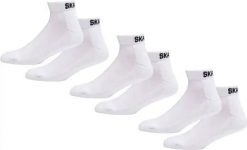 Odzież Skarpety unisex SkatePro Ankle Socks 3-Zestaw - Biały - 43-45. Biała skarpety SKATEPRO, bez wzorów. Za 19.99 zł.