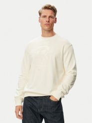 KARL LAGERFELD Bluza 705011 563900 Biały Regular Fit. Białe bluzy KARL LAGERFELD, m, bez wzorów, z bawełny, bez kaptura. Za 619.99 zł.