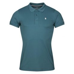 Koszulka polo do jazdy konnej Kingsland. Zielone koszulki polo KINGSLAND, bez wzorów, bez kołnierzyka, bez ramiączek. Za 360.00 zł.