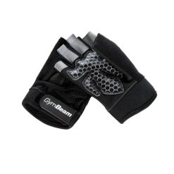 Rękawiczki do ćwiczeń GymBeam Grip Black. Czarne rękawiczki GYMBEAM, bez wzorów. Za 42.90 zł.