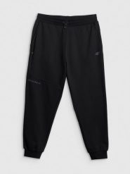 4F Spodnie dresowe joggery męskie - czarne M. Czarne joggery i bojówki 4F, m, bez wzorów, z dresówki, sportowe. Za 189.99 zł.