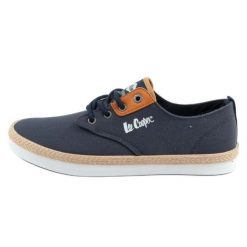 Buty Lee Cooper LCW-25-02-3251M trampki męskie granatowe niebieskie. Niebieskie trampki m, bez wzorów, bez zapięcia. Za 218.44 zł.