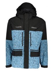 Adidas Kurtka funkcyjna w kolorze czarno-błękitnym rozmiar: M. Czarne kurtki outdoor i hardshell Adidas, m, bez wzorów, z gore-texu, bez kaptura. Za 398.10 zł.