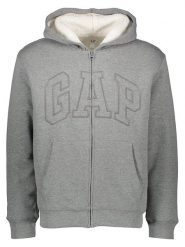 GAP Bluza w kolorze szarym rozmiar: S. Szare bluzy GAP, s, bez wzorów, z bawełny, bez kaptura. Za 184.95 zł.