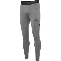 Legginsy Hummel Pro. Szare legginsy długie sportowe Hummel, bez wzorów, na fitness i siłownię. Za 295.50 zł.