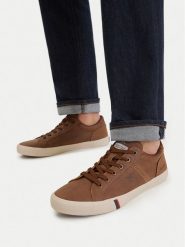 Beverly Hills Polo Club Sneakersy CWBEO-V5-MASON Brązowy. Brązowe buty sportowe casual Beverly Hills Polo Club, bez wzorów, ze skóry, bez zapięcia. Za 179.99 zł.