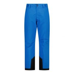 Spodnie narciarskie z tkaniny żakardowej CMP. Niebieskie spodnie narciarskie i snowboardowe CMP, m, bez wzorów, z tkaniny, narciarskie. Za 428.50 zł.