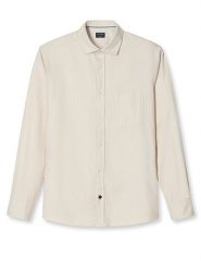 OLYMP Koszula "Casual" - Regular fit - w kolorze kremowym rozmiar: L. Brązowe koszule Olymp, l, bez wzorów, z bawełny, bez kołnierzyka, bez ramiączek. Za 122.09 zł.