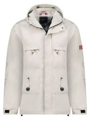 Geographical Norway Kurtka przejściowa "Barimo" w kolorze kremowym rozmiar: L. Brązowe kurtki Geographical Norway, l, bez wzorów, bez kaptura. Za 232.78 zł.