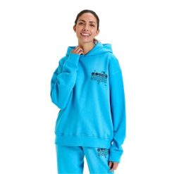 Bluza DIADORA HOODIE MANIFESTO. Niebieskie bluzy Diadora, m, bez wzorów, bez kaptura. Za 129.99 zł.