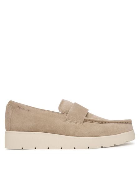Calvin Klein Półbuty Hybrid City Lug Band Loafer Su HM0HM02257 Kremowy. Białe eleganckie półbuty CALVIN KLEIN, bez wzorów, ze skóry, bez obcasa, bez zapięcia. Za 569.99 zł.