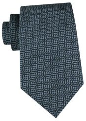 Męski Krawat - Chattier - Granatowy w Geometryczny Wzór. Niebieskie krawaty i muchy Chattier, bez wzorów, z tkaniny. Za 55.00 zł.