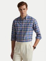 Polo Ralph Lauren Koszula 710922273005 Niebieski Custom Fit. Niebieskie koszule Polo Ralph Lauren, m, bez wzorów, z bawełny, bez kołnierzyka, bez ramiączek. Za 769.99 zł.