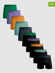 Muchachomalo Bokserki (10 par) w różnych kolorach rozmiar: 6XL. Czarne bokserki MUCHACHOMALO, xl, bez wzorów. Za 260.99 zł.