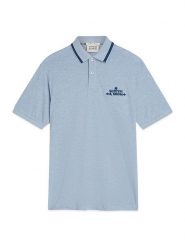 Scotch & Soda Koszulka polo w kolorze błękitnym rozmiar: S. Niebieskie koszulki polo Scotch & Soda, s, bez wzorów, z bawełny, bez kołnierzyka, bez ramiączek. Za 82.64 zł.
