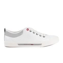 Białe męskie trampki Cross Jeans. Białe trampki m, bez wzorów, bez zapięcia. Za 139.02 zł.
