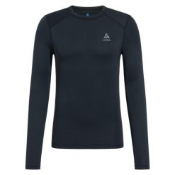 Longsleeve termoaktywny męski ODLO Fundamentals Active Warm Bl Top Crew Neck. Czarne bielizna termoaktywna ODLO, m, bez wzorów, bez ramiączek, trekkingowe. Za 159.99 zł.