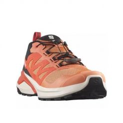 Buty do biegania męskie Salomon X-adventure. Brązowe buty do biegania Salomon, bez wzorów, z materiału, bez zapięcia, do biegania. Za 523.00 zł.