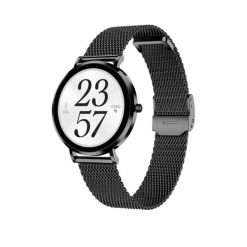 Zegarek smartband Maxcom Selen FW28 Mini Czarne. Czarne zegarki Maxcom, metalowe. Za 486.75 zł.