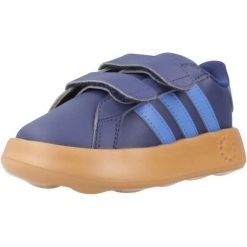 Buty ADIDAS GRAND COURT 2.0 CF Niebieski. Niebieskie buty turystyczne Adidas, bez wzorów, z syntetyku, bez zapięcia, na fitness i siłownię. Za 154.65 zł.