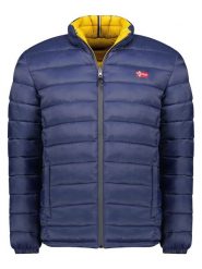 Geographical Norway Kurtka dwustronna "California" w kolorze niebieskim rozmiar: XL. Niebieskie kurtki Geographical Norway, xl, bez wzorów, bez kaptura. Za 207.88 zł.