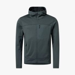 Bluza Z Kapturem Rozpinana Mężczyzna Oddychający. Czarne bluzy z kapturem SWEDEMOUNT, l, bez wzorów, z elastanu, z kapturem. Za 199.99 zł.