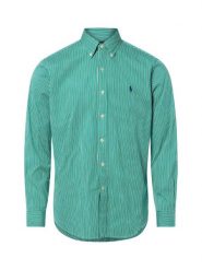 Polo Ralph Lauren koszula codzienna Mężczyźni Regular Fit Bawełna zielony, M. Zielone koszule Polo Ralph Lauren, m, bez wzorów, z bawełny, bez kołnierzyka, bez ramiączek. Za 689.95 zł.