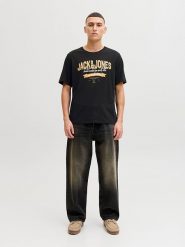 Jack & Jones Koszulka "Logo" w kolorze czarnym rozmiar: M. Czarne bezrękawniki Jack & Jones, m, bez wzorów, z bawełny, bez kołnierzyka, bez ramiączek. Za 39.99 zł.