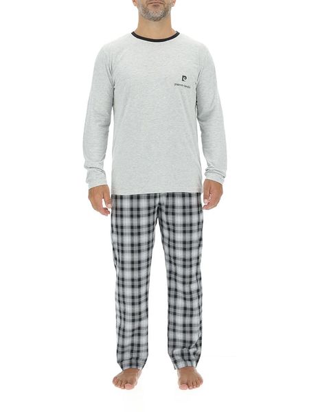 Pierre Cardin Piżama w kolorze szaro-czarnym rozmiar: M. Czarne piżamy Pierre Cardin, m, bez wzorów, bez ramiączek. Za 88.43 zł.