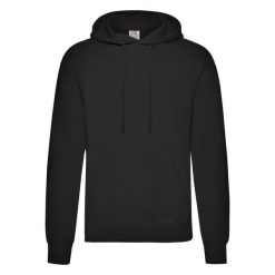Męska Klasyczna Bluza Z Kapturem. Czarne bluzy Fruit of the Loom, m, bez wzorów, z kapturem. Za 80.99 zł.