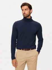 Pierre Cardin Golf C5 30563.3051 Granatowy Regular Fit. Niebieskie golfy Pierre Cardin, m, bez wzorów, z bawełny, bez kołnierzyka, bez ramiączek. Za 69.99 zł.