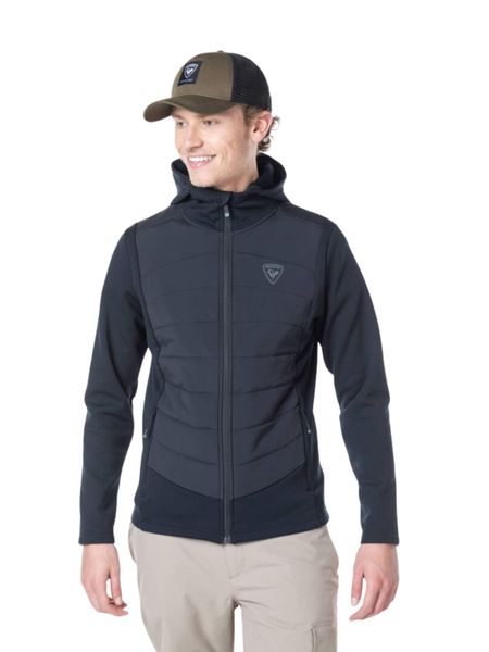 Bluza Rossignol męska Classique Hybrid Clim czarna. Czarne bluzy z kapturem Rossignol, na jesień, m, bez wzorów, z materiału, z kapturem. Za 600.85 zł.