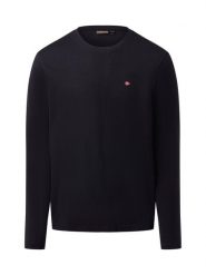 Napapijri Męska koszula z długim rękawem - Salis Mężczyźni Bawełna czarny jednolity, M. Czarne koszule Napapijri, m, bez wzorów, z bawełny, bez kołnierzyka, bez ramiączek. Za 139.95 zł.