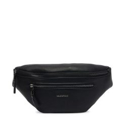 Nerka Valentino. Czarne saszetki i nerki Valentino, bez wzorów. Za 399.99 zł.