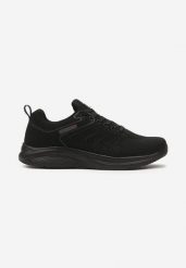 Czarne Płaskie Klasyczne Buty Sportowe ze Sznurowaniem Clarilla. Czarne sztyblety Born2be, bez wzorów, z jeansu, bez obcasa, na płaskiej podeszwie, bez zapięcia. Za 119.99 zł.